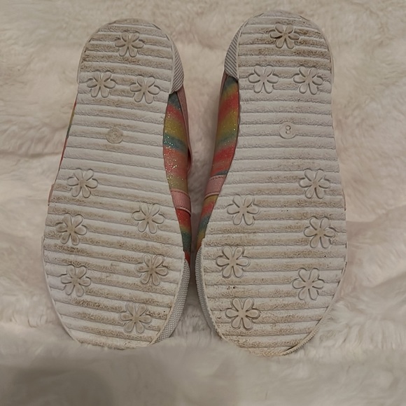 Rachel Sheer 8M stripped glitter ballet shoes - Picture 2 of 4